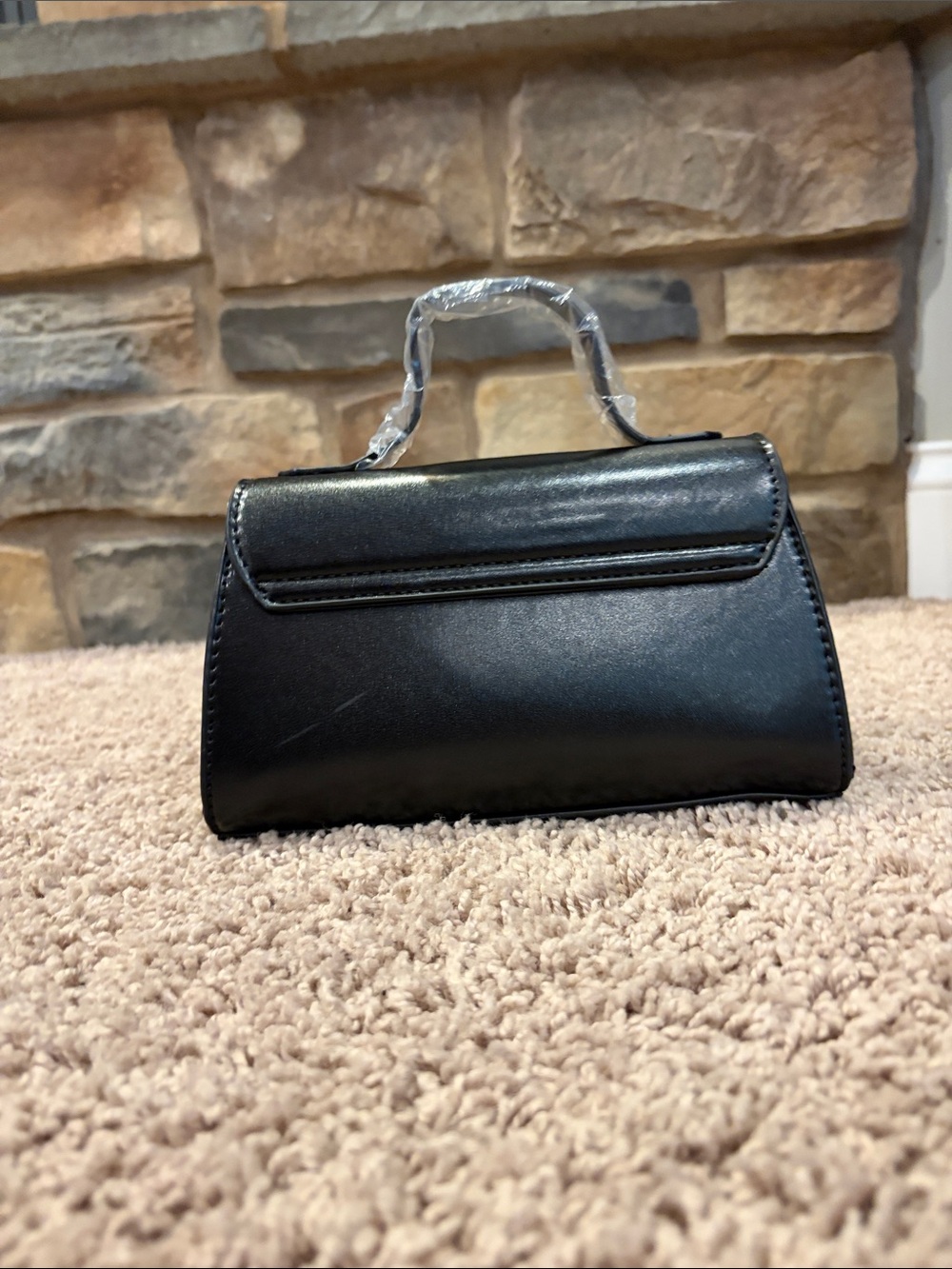 Black Mini Top-Handle Bag - Picture 2 of 9